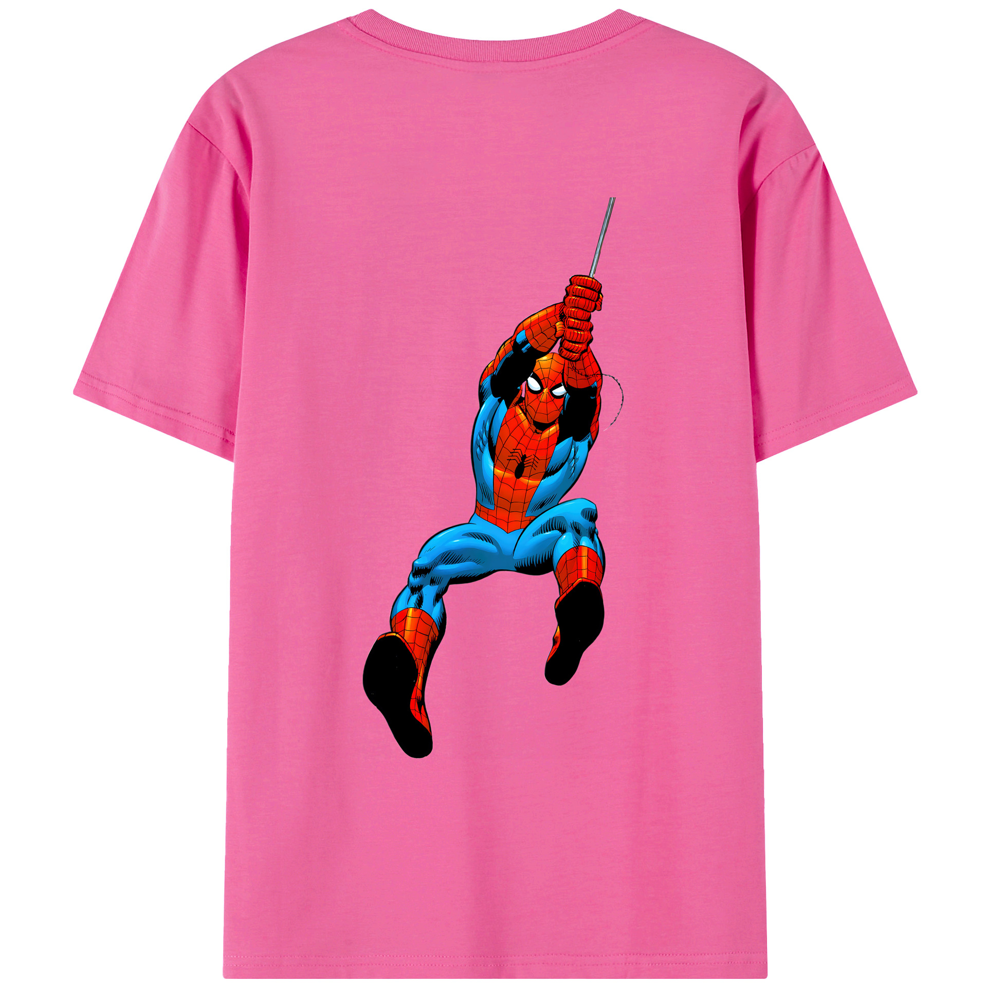 （画像用） Spider Man スパイダーマン レディース半袖Tシャツ(バックプリント)
